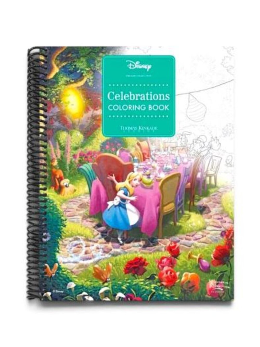 NWT - Disney Dreams Collection Thomas Kinkade Studios Celebrations Coloring Book